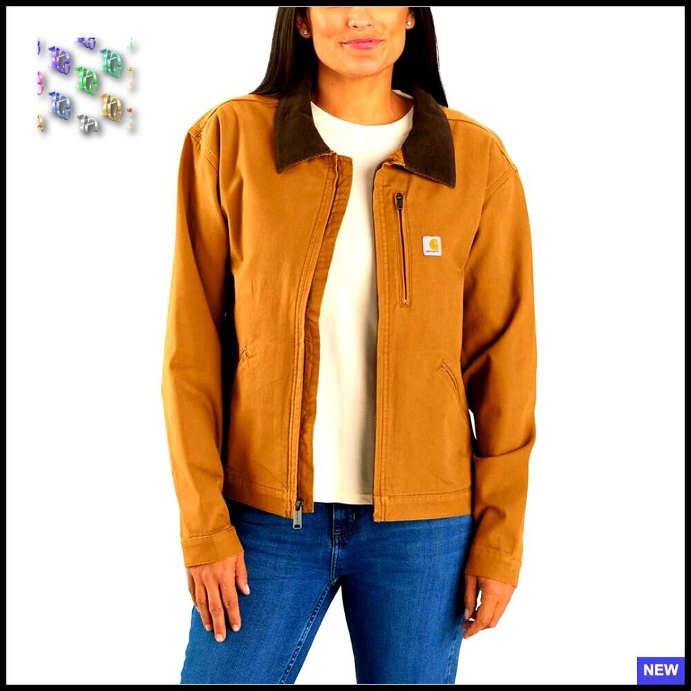 Loose Fit Canvas Detroit Jacket Rugged Flex Stretch Classic Casual Oversized